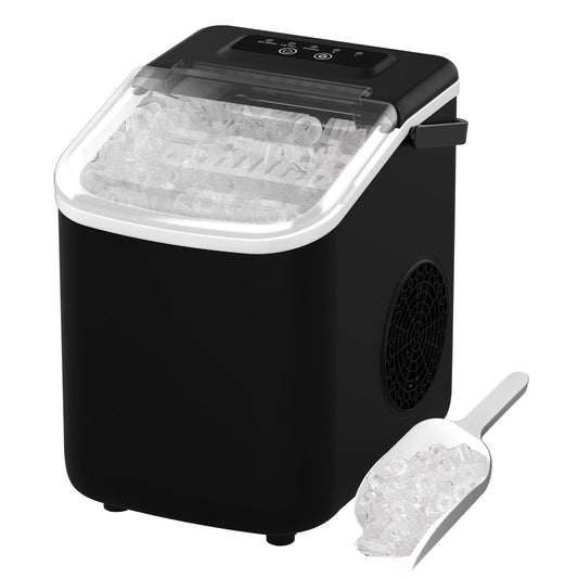 JOYFRIGO Portable Countertop Ice Maker, 9 Ice Cubes in 6 Mins, 26 lbs